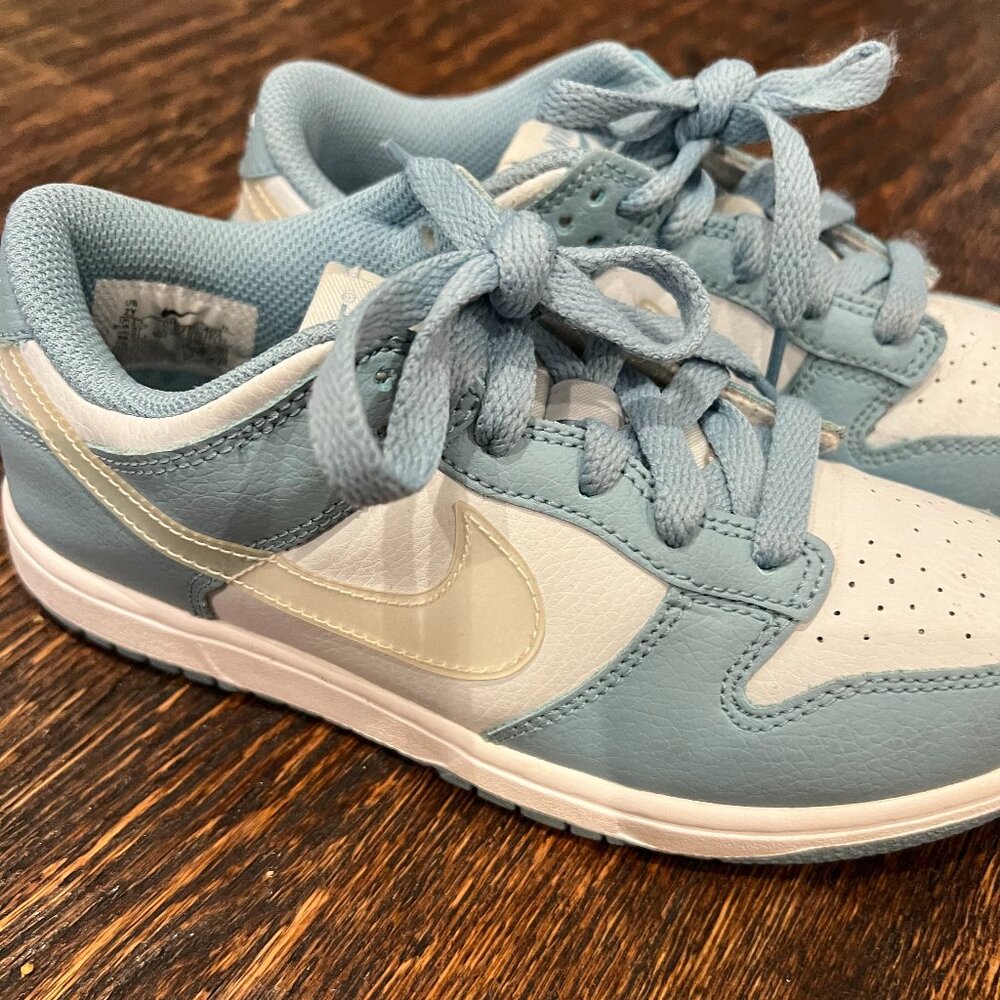 Nike Baby Blue Girls Size 2Y Dunks